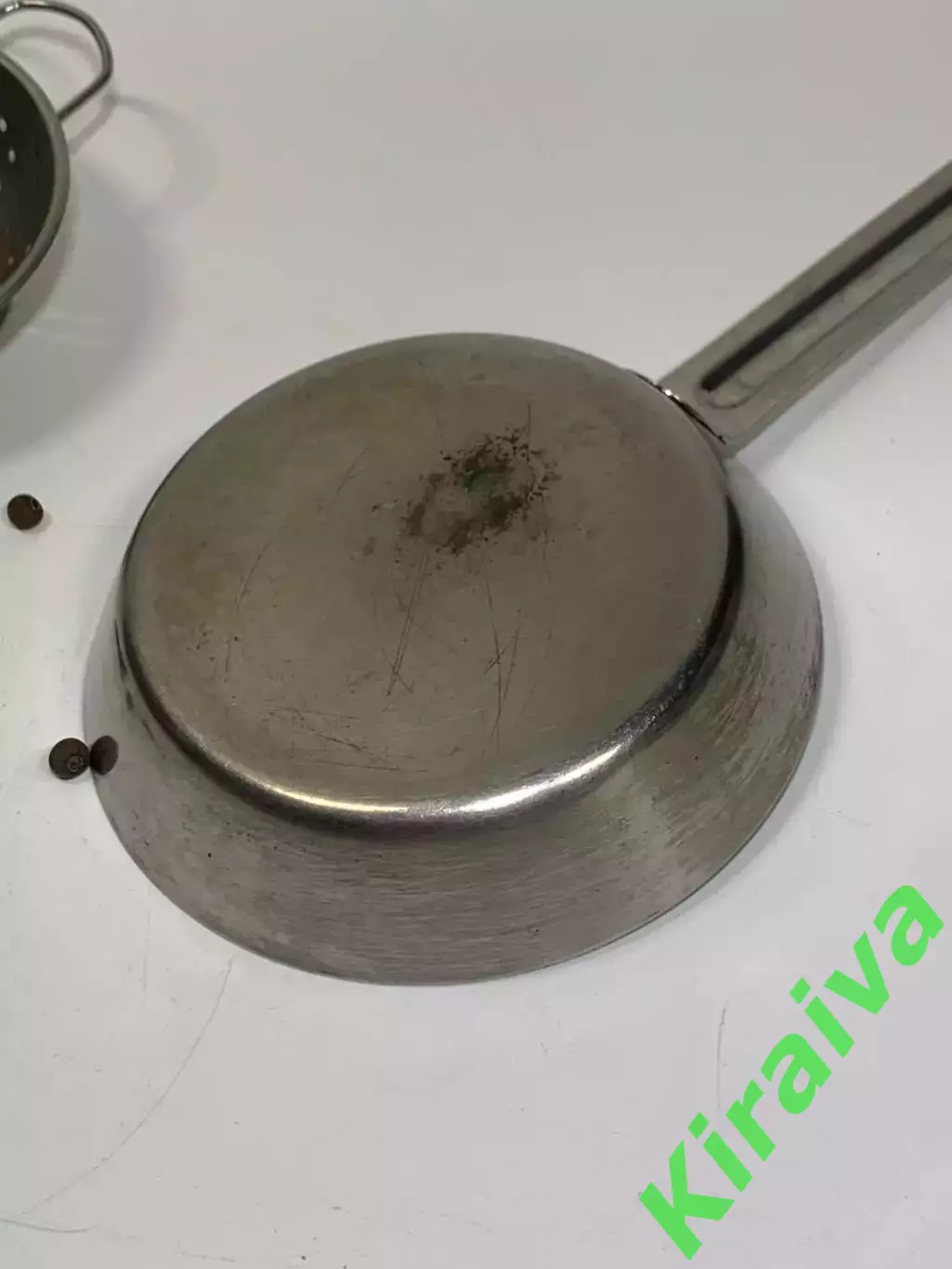 Сковородка из нержавейки маленькая, времен СССР, винтаж Н2253Редкая миниатюрна 4