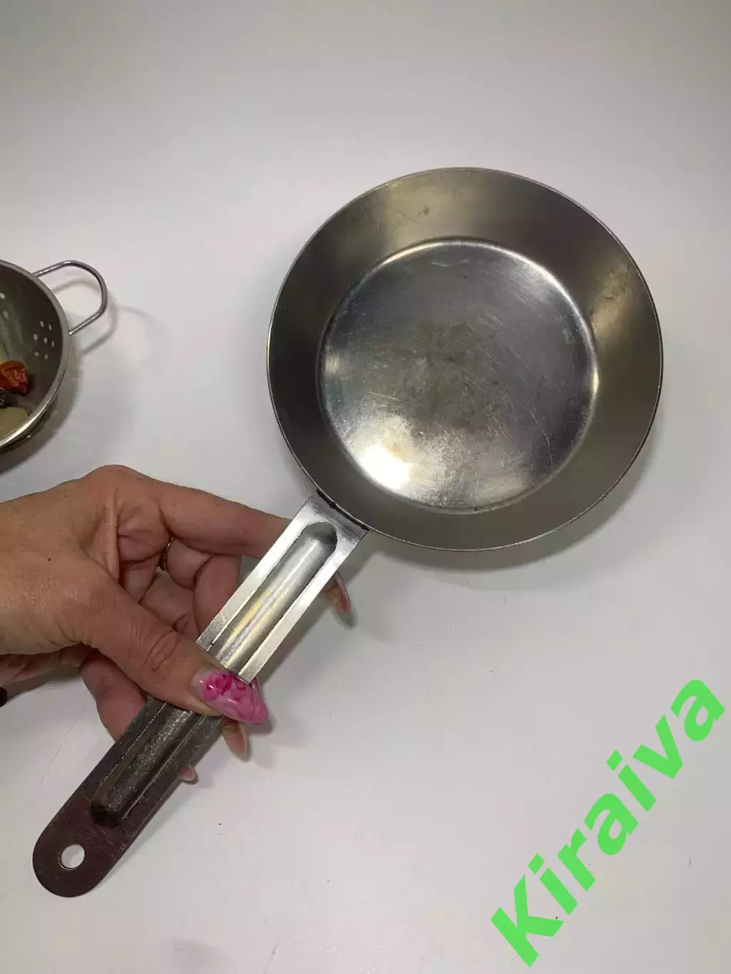 Сковородка из нержавейки маленькая, времен СССР, винтаж Н2253Редкая миниатюрна 7