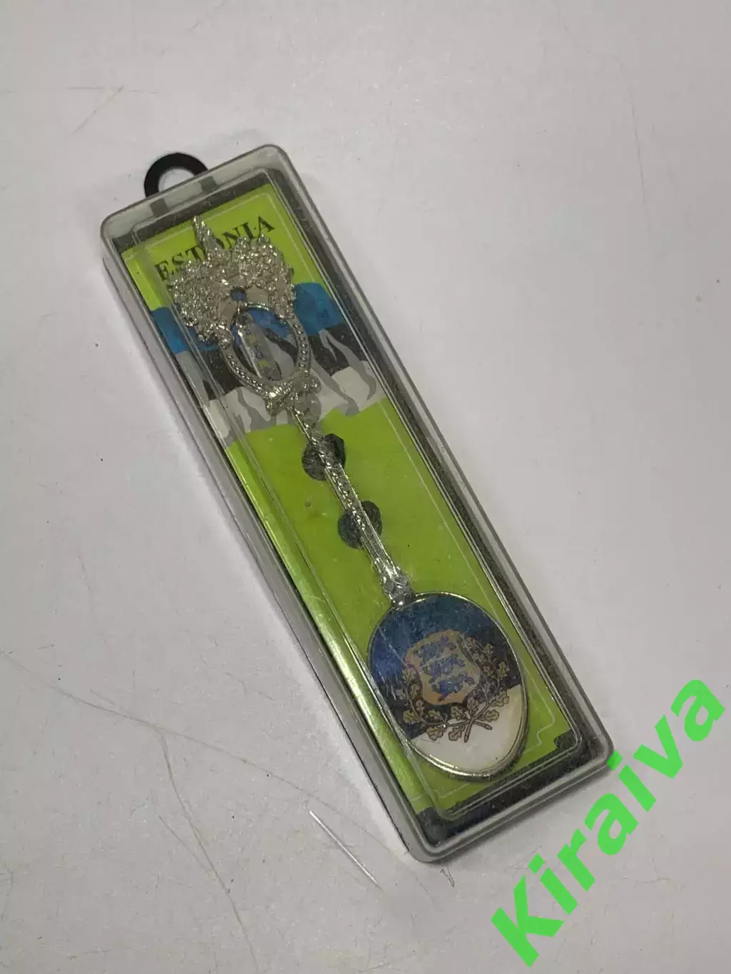 Коллекционная сувенирная ложка «Estonia» футляр, с гербом Эстония, Н2254 2