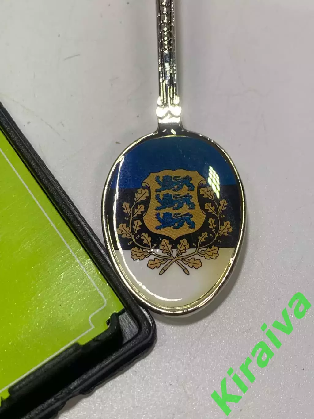 Коллекционная сувенирная ложка «Estonia» футляр, с гербом Эстония, Н2254 4