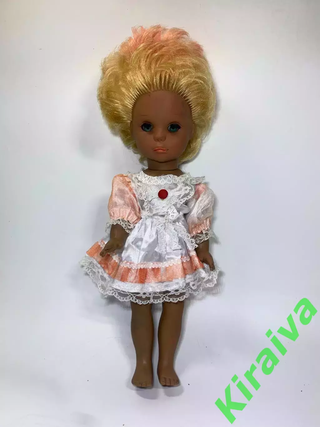 Винтажная кукла ГДР Schalkau (Шалькау) «мулатка» 1960–1980-е гг. Н2256