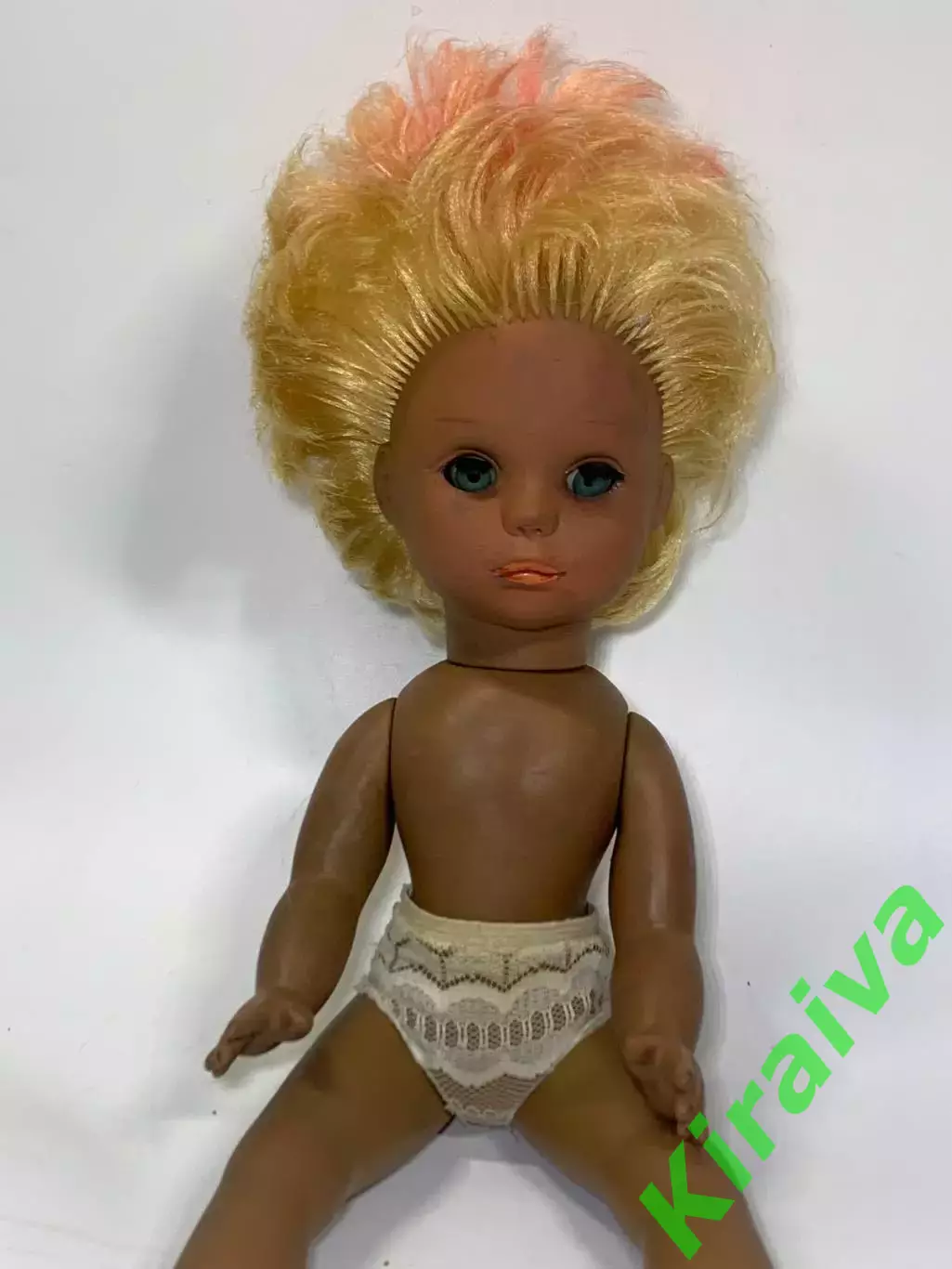 Винтажная кукла ГДР Schalkau (Шалькау) «мулатка» 1960–1980-е гг. Н2256 4