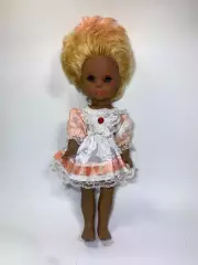 Винтажная кукла ГДР Schalkau (Шалькау) «мулатка» 1960–1980-е гг. Н2256