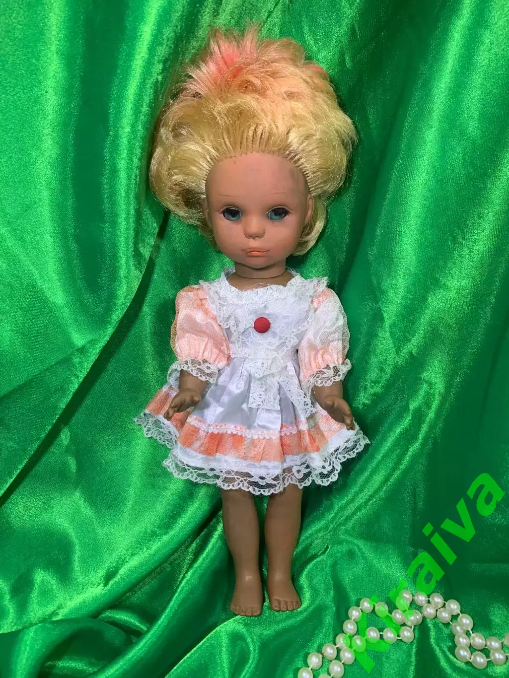 60–80-е гг. Винтажная кукла ГДР Schalkau (Шалькау) «мулатка» времен СССР Н2256 1