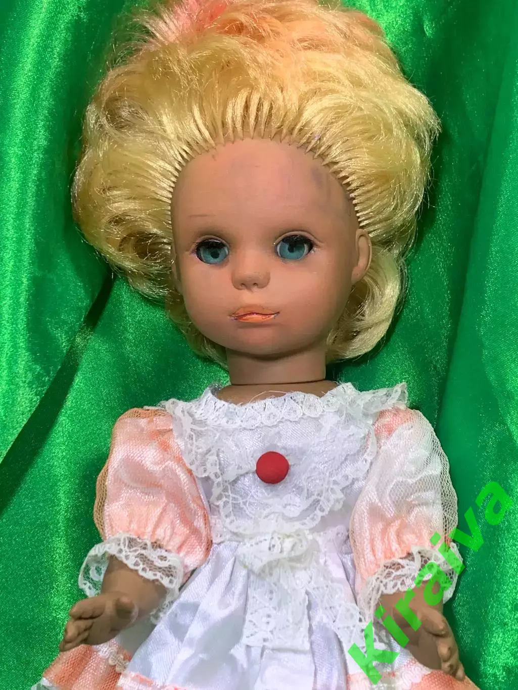 60–80-е гг. Винтажная кукла ГДР Schalkau (Шалькау) «мулатка» времен СССР Н2256 2