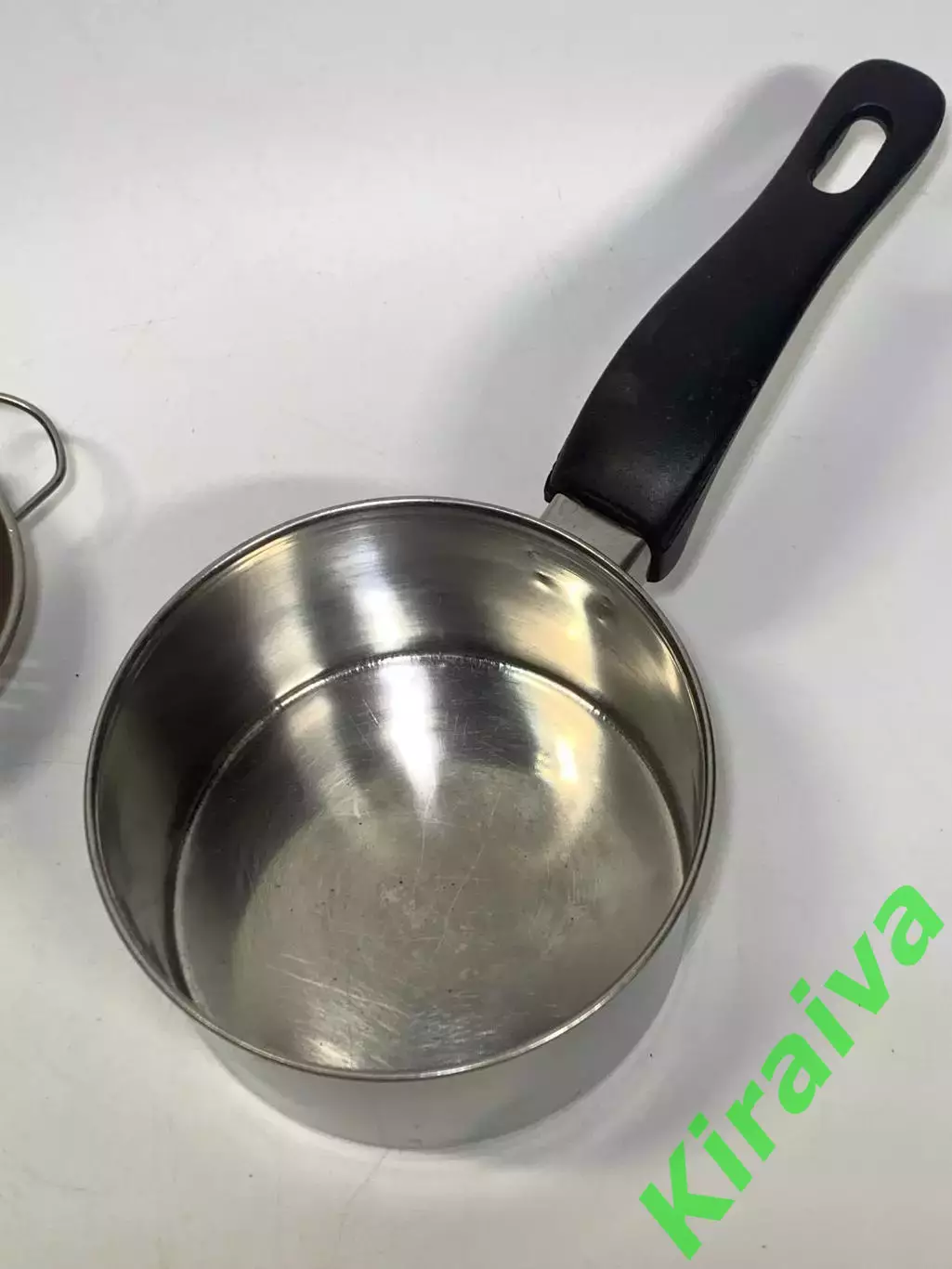 Сотейник из нержавейки 800 мл. ковш с пластиковой ручкой Н2255 1