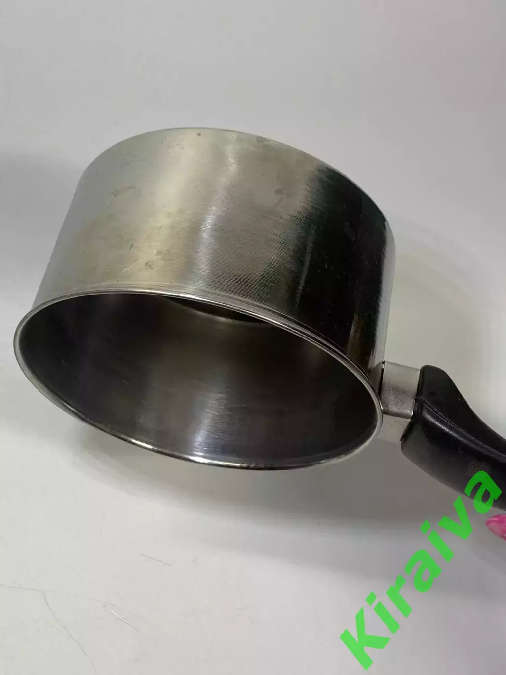 Сотейник из нержавейки 800 мл. ковш с пластиковой ручкой Н2255 4