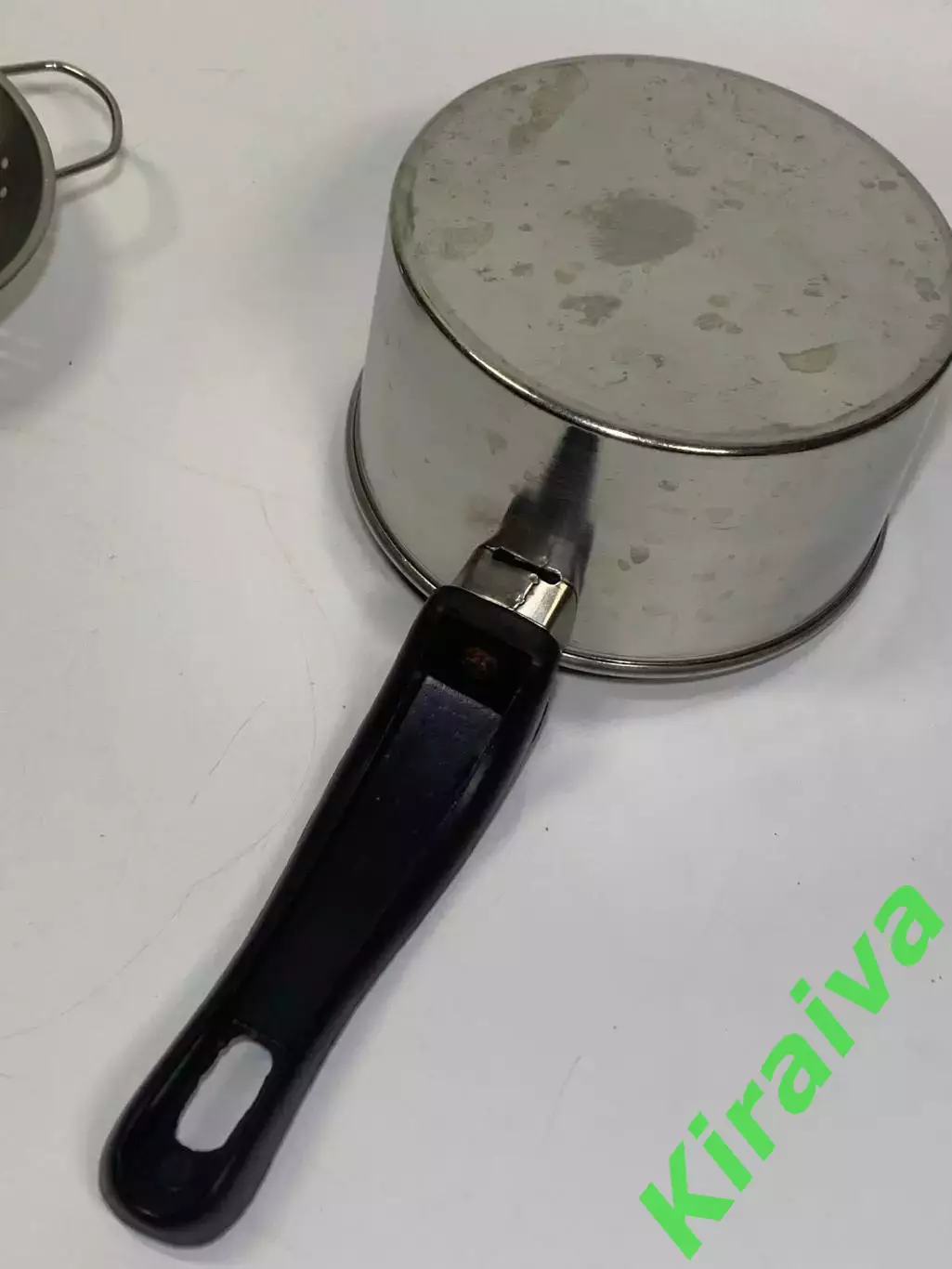 Сотейник из нержавейки 800 мл. ковш с пластиковой ручкой Н2255 5