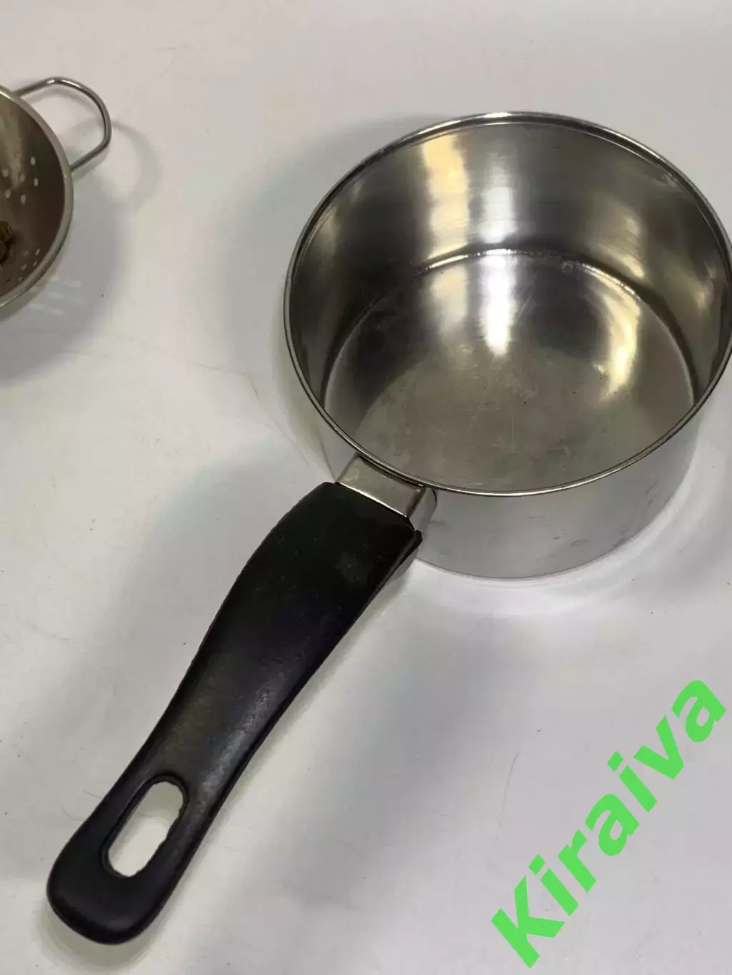 Сотейник из нержавейки 800 мл. ковш с пластиковой ручкой Н2255 6