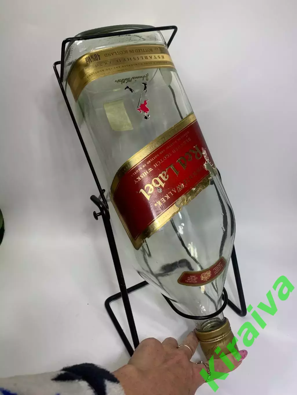 Бутылка-подставка качалка из под виски Red Label на 4.5 л, Н4920,3 Ред Лейбл кач 5