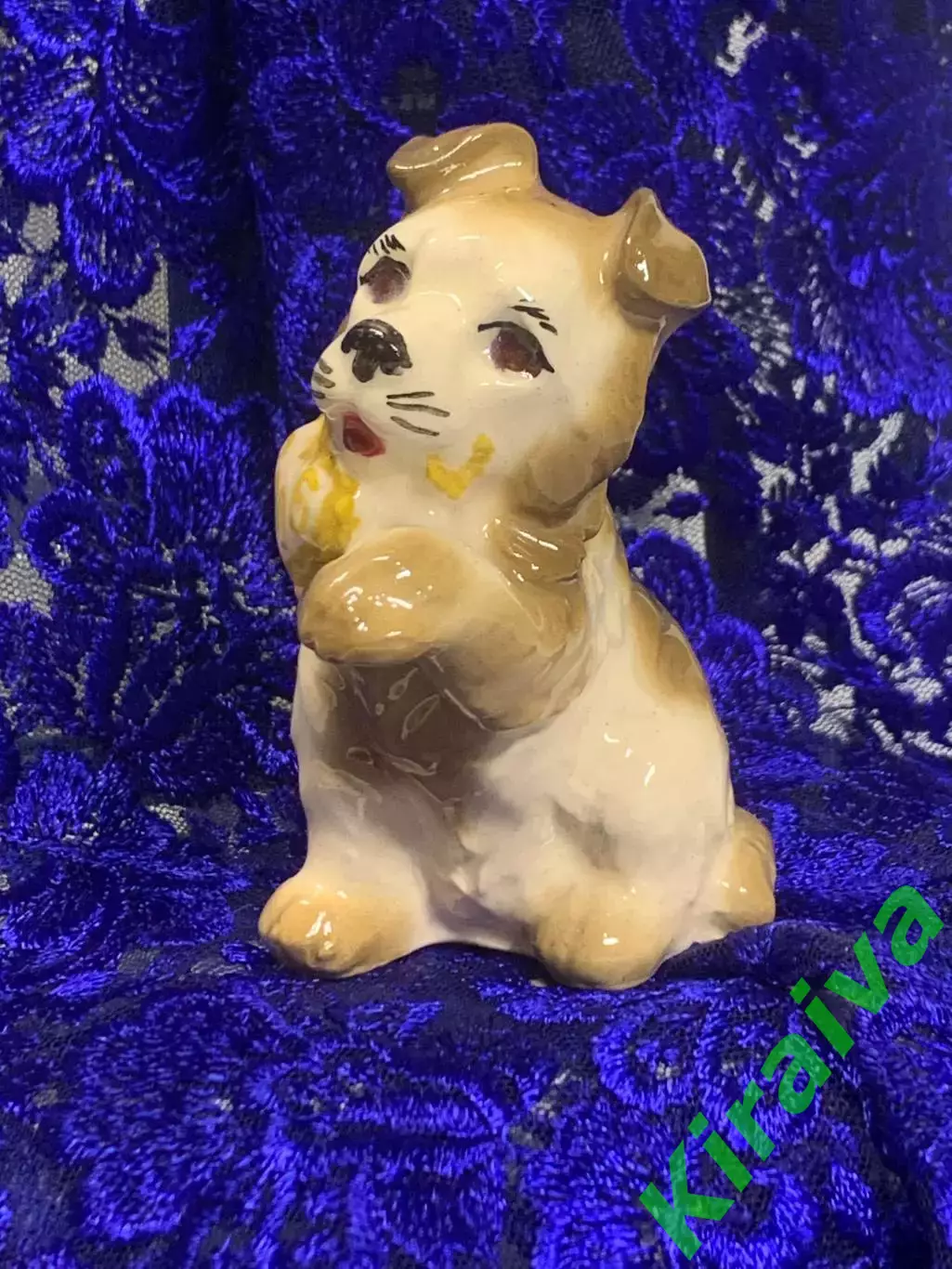 Фарфоровая статуэтка «Собака 2006» ручная роспись Н2275