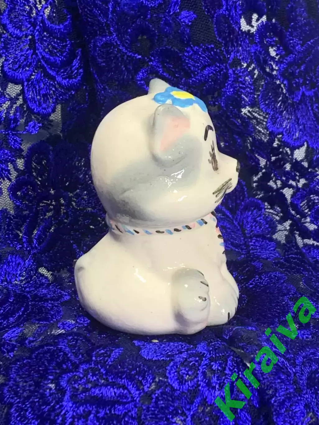 Фигурка «Котик в галстуке» статуэтка керамическая ручная роспись Н2276 1