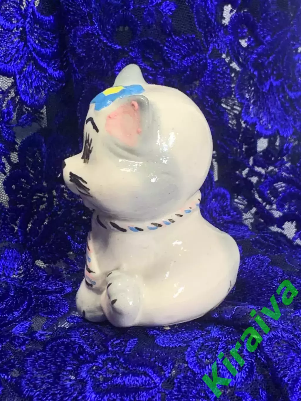Фигурка «Котик в галстуке» статуэтка керамическая ручная роспись Н2276 3