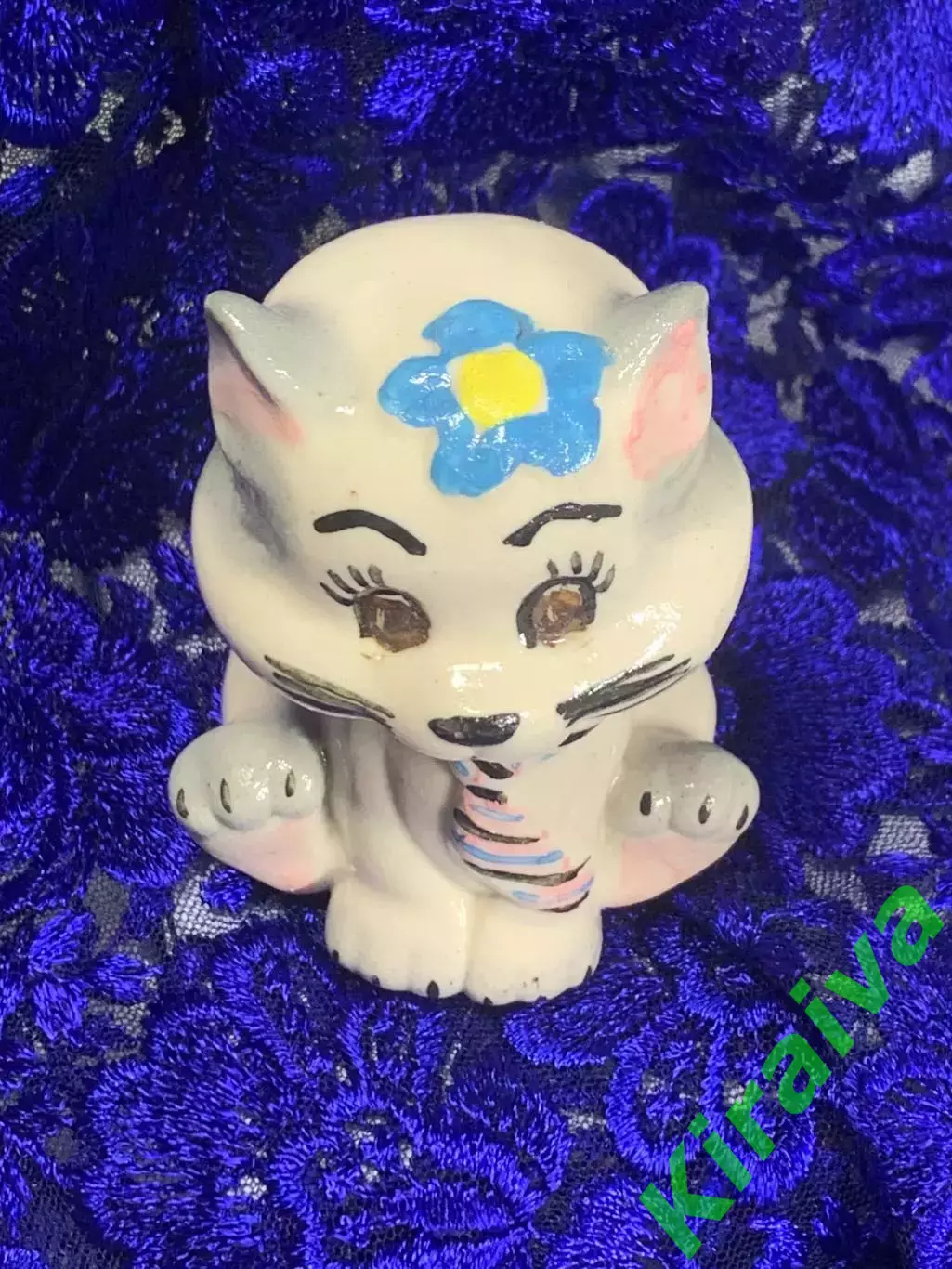 Фигурка «Котик в галстуке» статуэтка керамическая ручная роспись Н2276 4