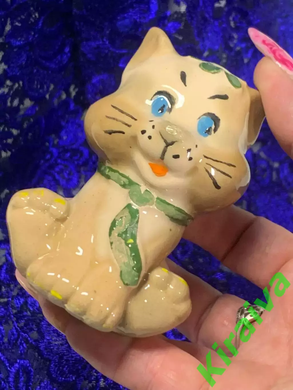 Фигурка «Котик в галстуке» статуэтка керамическая ручная роспись Н2276 6