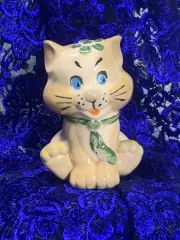 Фигурка «Котик в галстуке» статуэтка керамическая ручная роспись Н2276