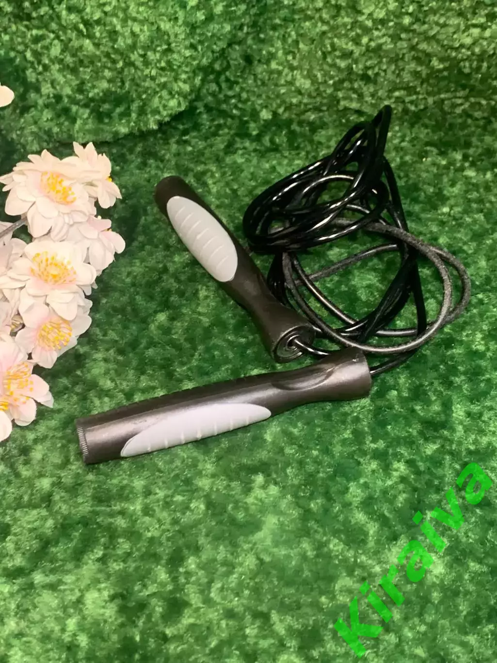 Скакалка скоростная с подшипником и PVC жгутом Zelart 3 м черный-серый Н2279 1