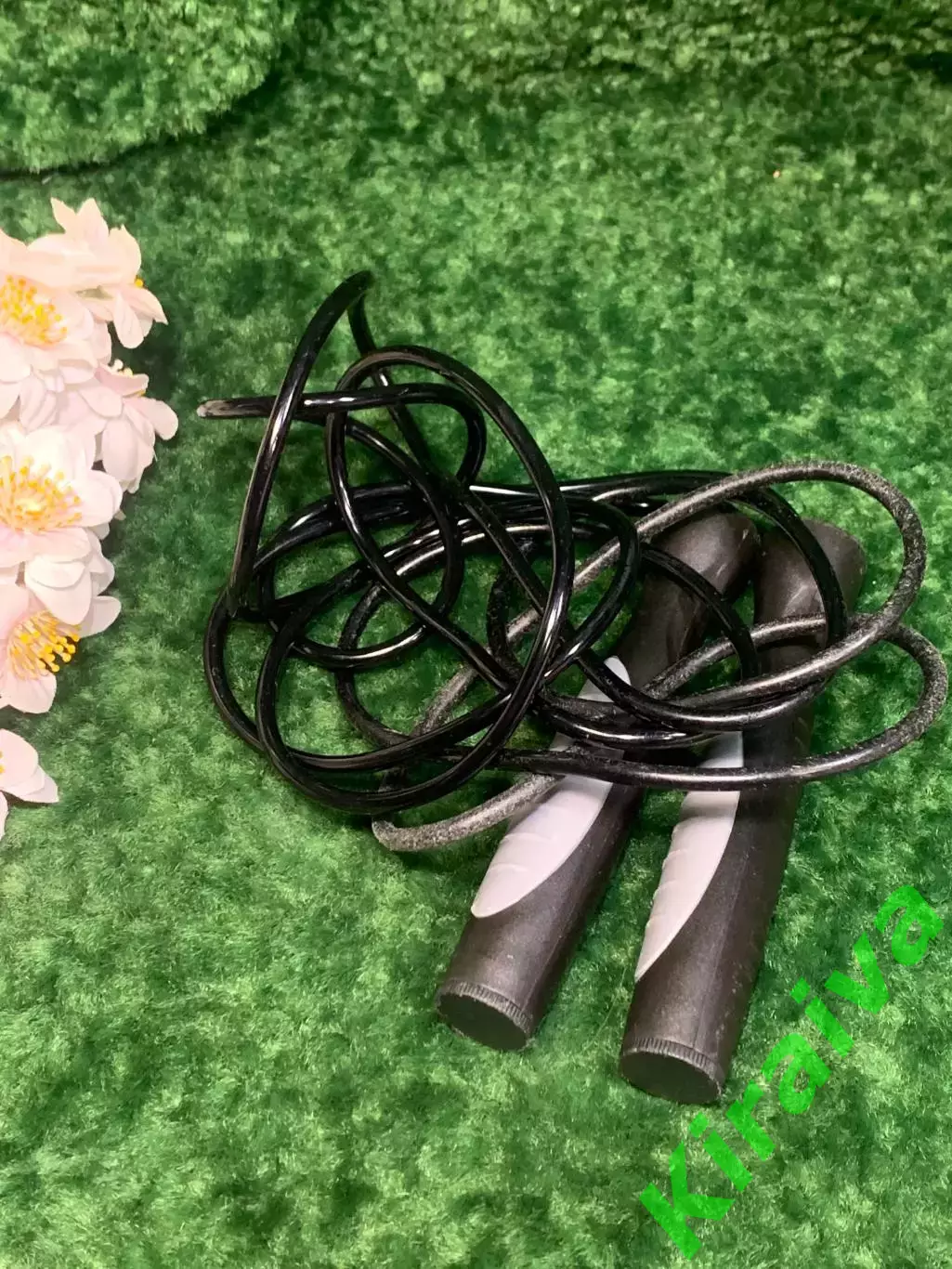 Скакалка скоростная с подшипником и PVC жгутом Zelart 3 м черный-серый Н2279 2