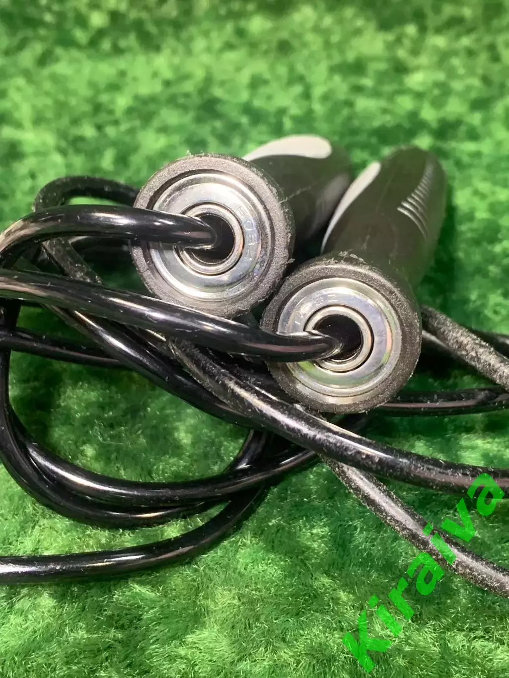 Скакалка скоростная с подшипником и PVC жгутом Zelart 3 м черный-серый Н2279 3