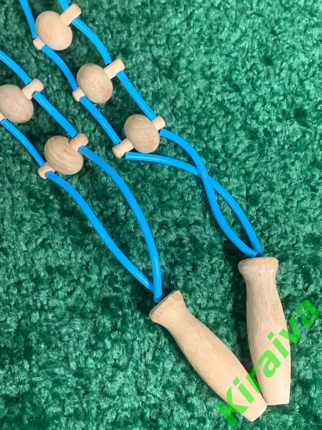 Массажёр деревянный ленточно-роликовый для спины, ног и тела, 95 см, Н7937 2