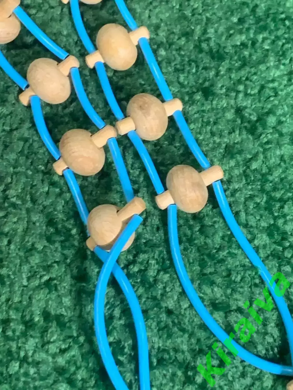 Массажёр деревянный ленточно-роликовый для спины, ног и тела, 95 см, Н7937 5