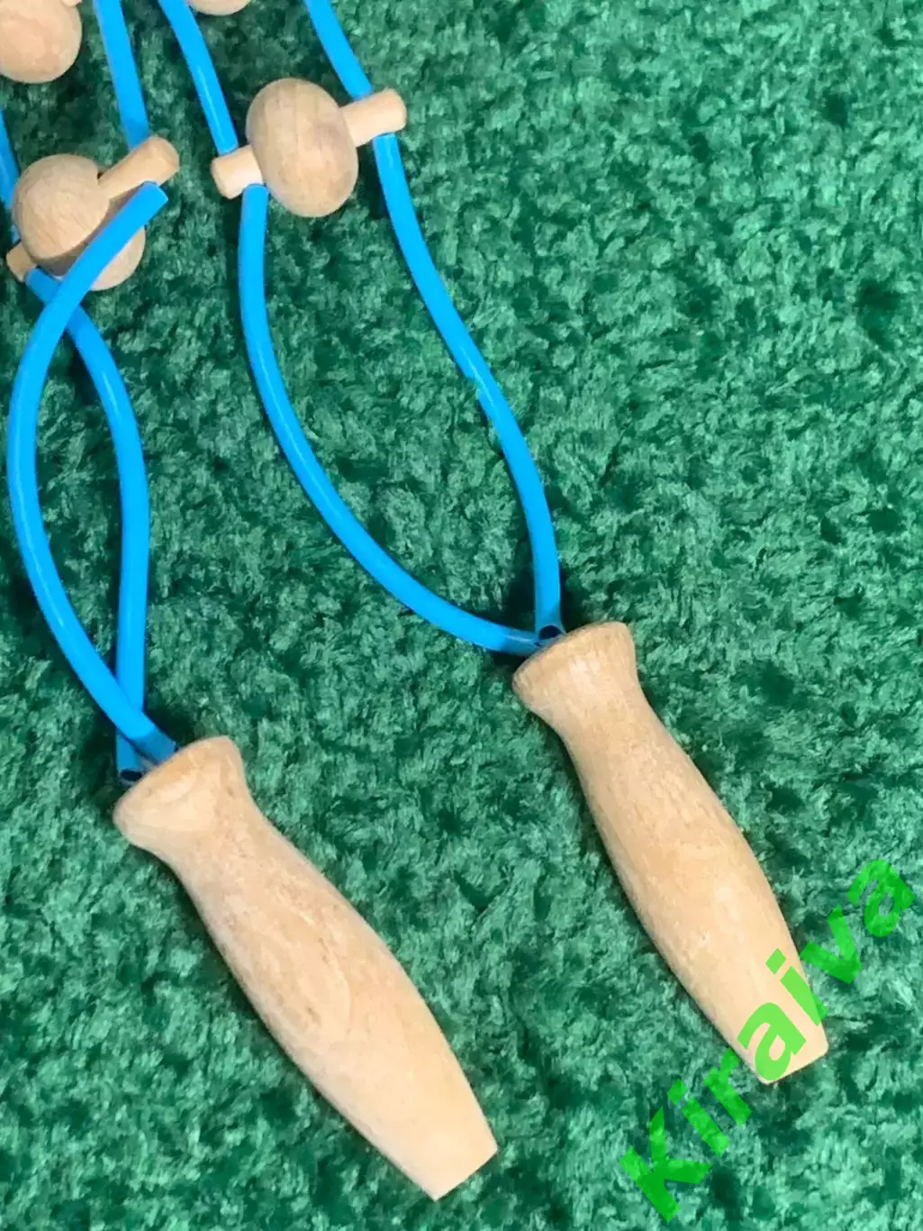 Массажёр деревянный ленточно-роликовый для спины, ног и тела, 95 см, Н7937 6