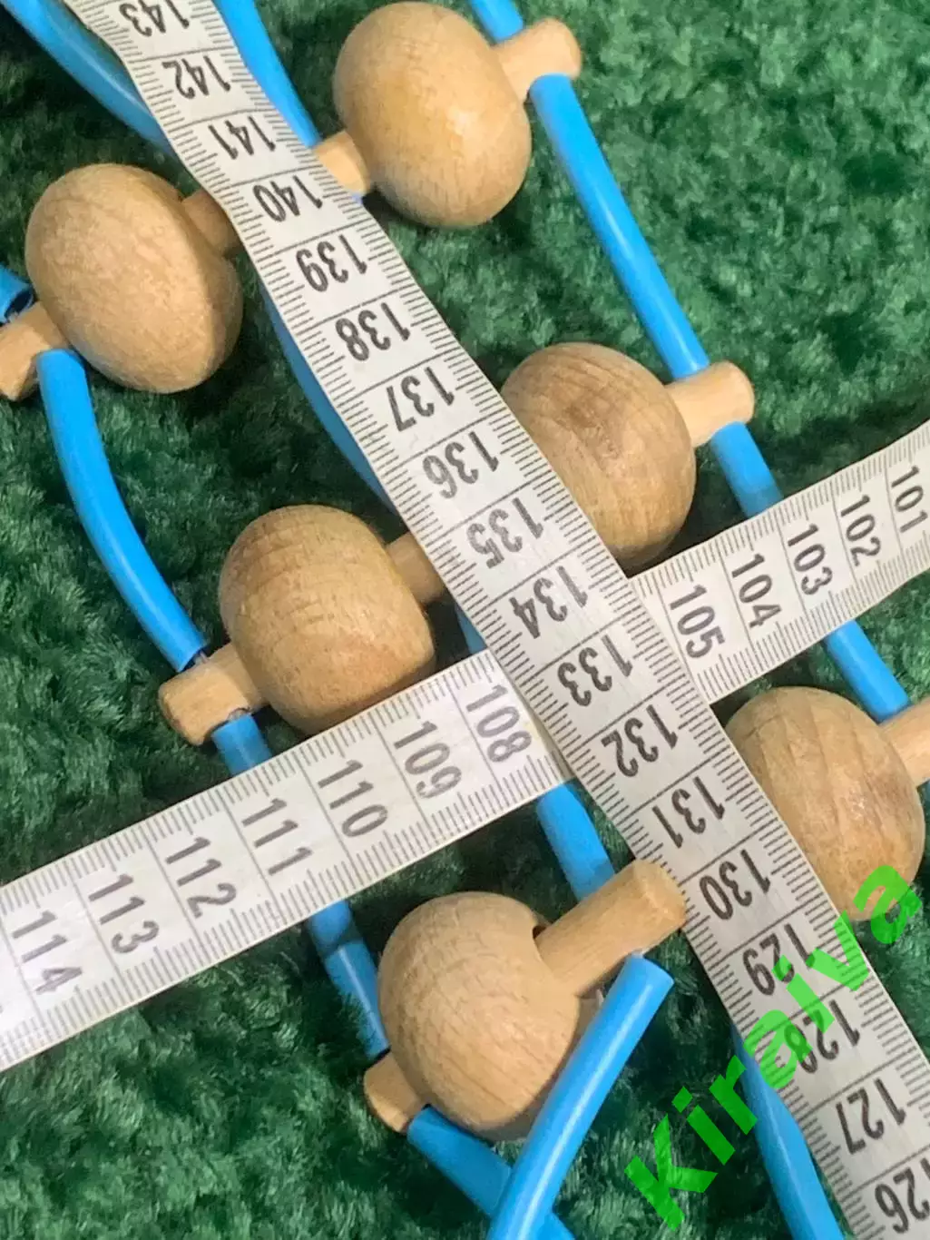 Массажёр деревянный ленточно-роликовый для спины, ног и тела, 95 см, Н7937 7