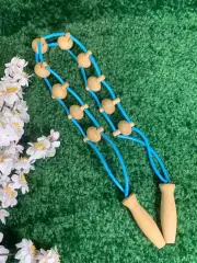 Массажёр деревянный ленточно-роликовый для спины, ног и тела, 95 см, Н7937