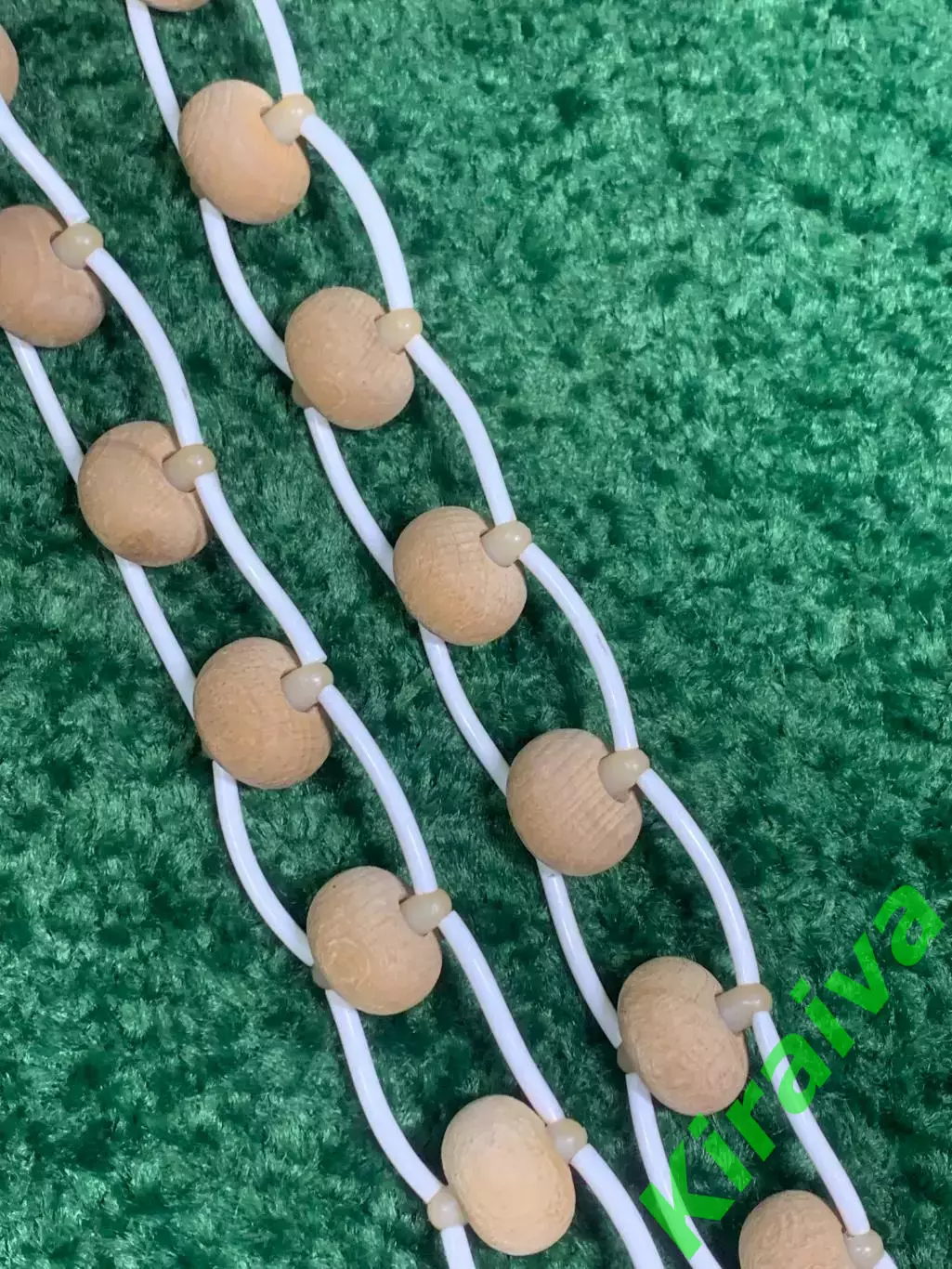 Массажёр деревянный ленточно-роликовый для спины, ног и тела, 131 см, Н7938 6