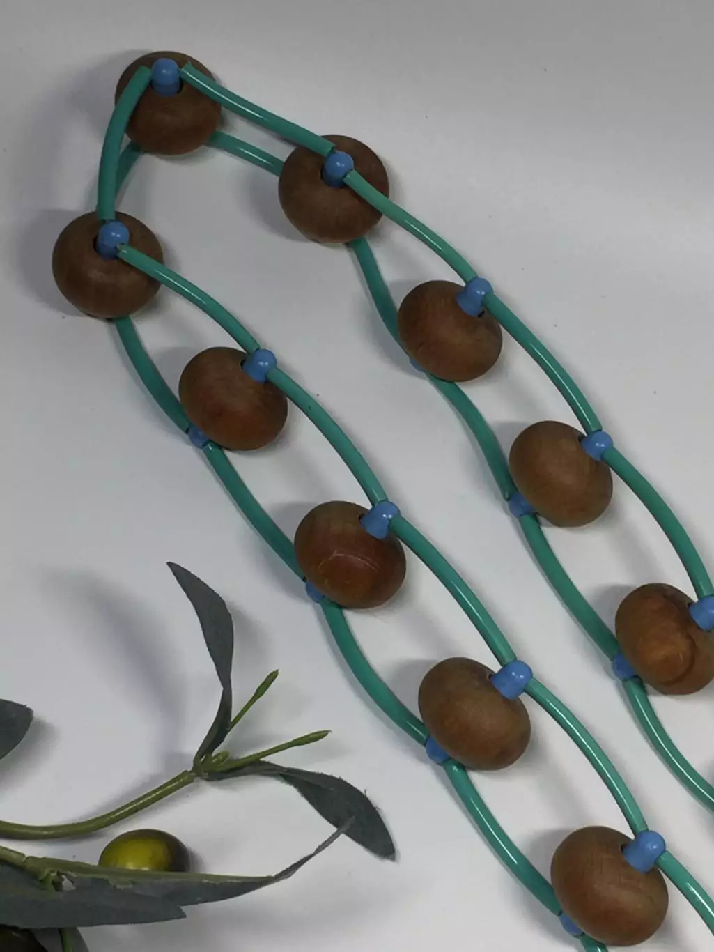 Массажёр деревянный ленточно-роликовый для спины, ног и тела, 130 см, Н8599 1