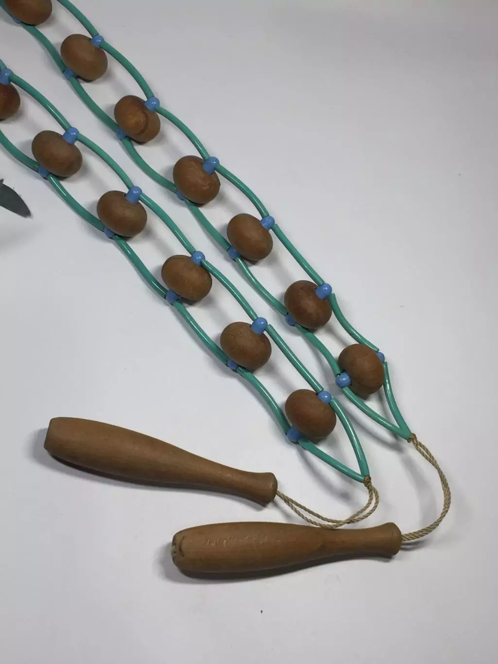 Массажёр деревянный ленточно-роликовый для спины, ног и тела, 130 см, Н8599 3