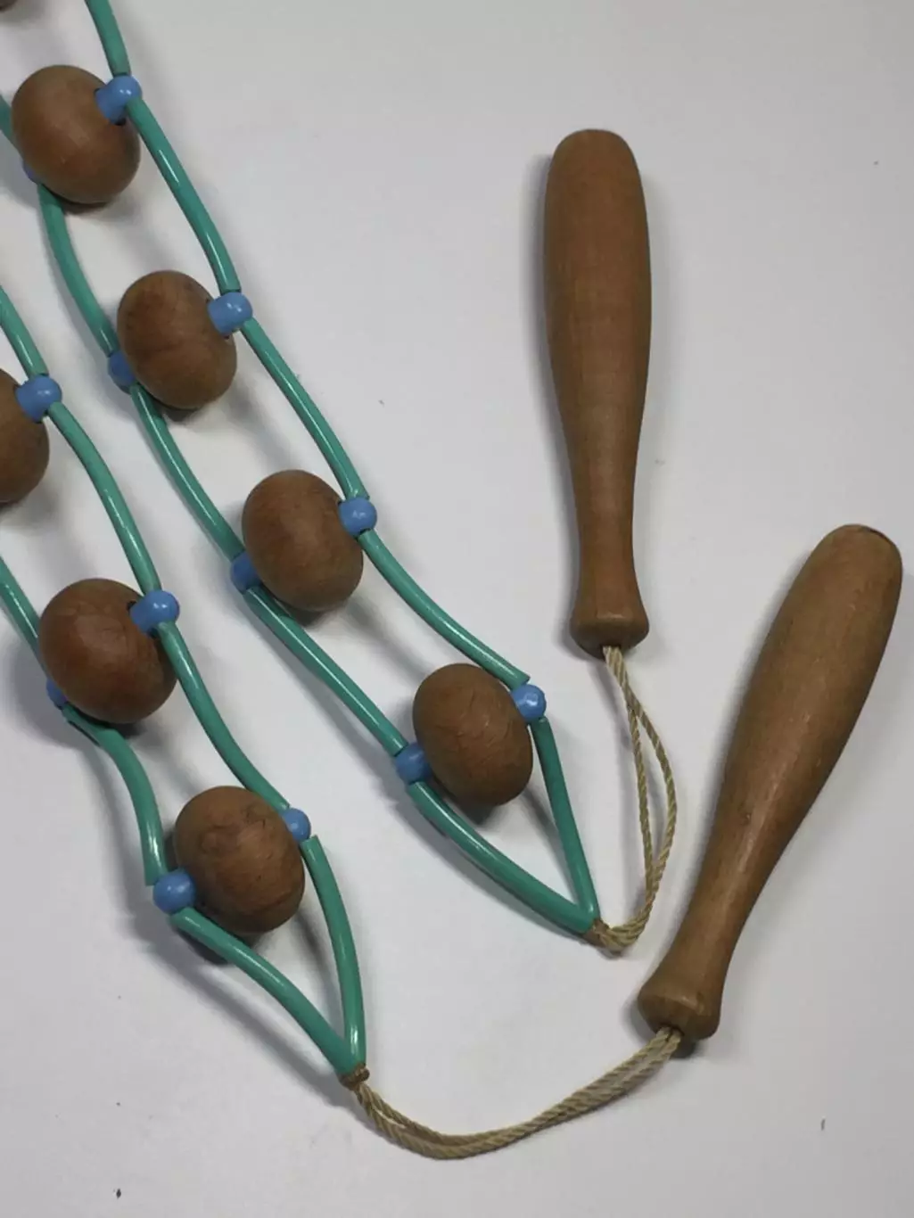 Массажёр деревянный ленточно-роликовый для спины, ног и тела, 130 см, Н8599 7