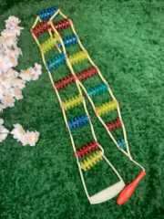 Массажер пластиковый ребристые шарики ленточно-роликовый для спины тела Н8539