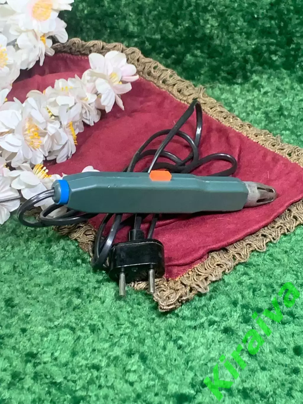 Электрозажигалка бытовая для газ плиты СССР 220V зелёная Н1010 Редкий пример