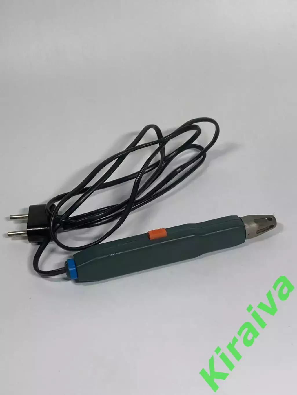 Электрозажигалка бытовая для газ плиты СССР 220V зелёная Н1010 Редкий пример 2