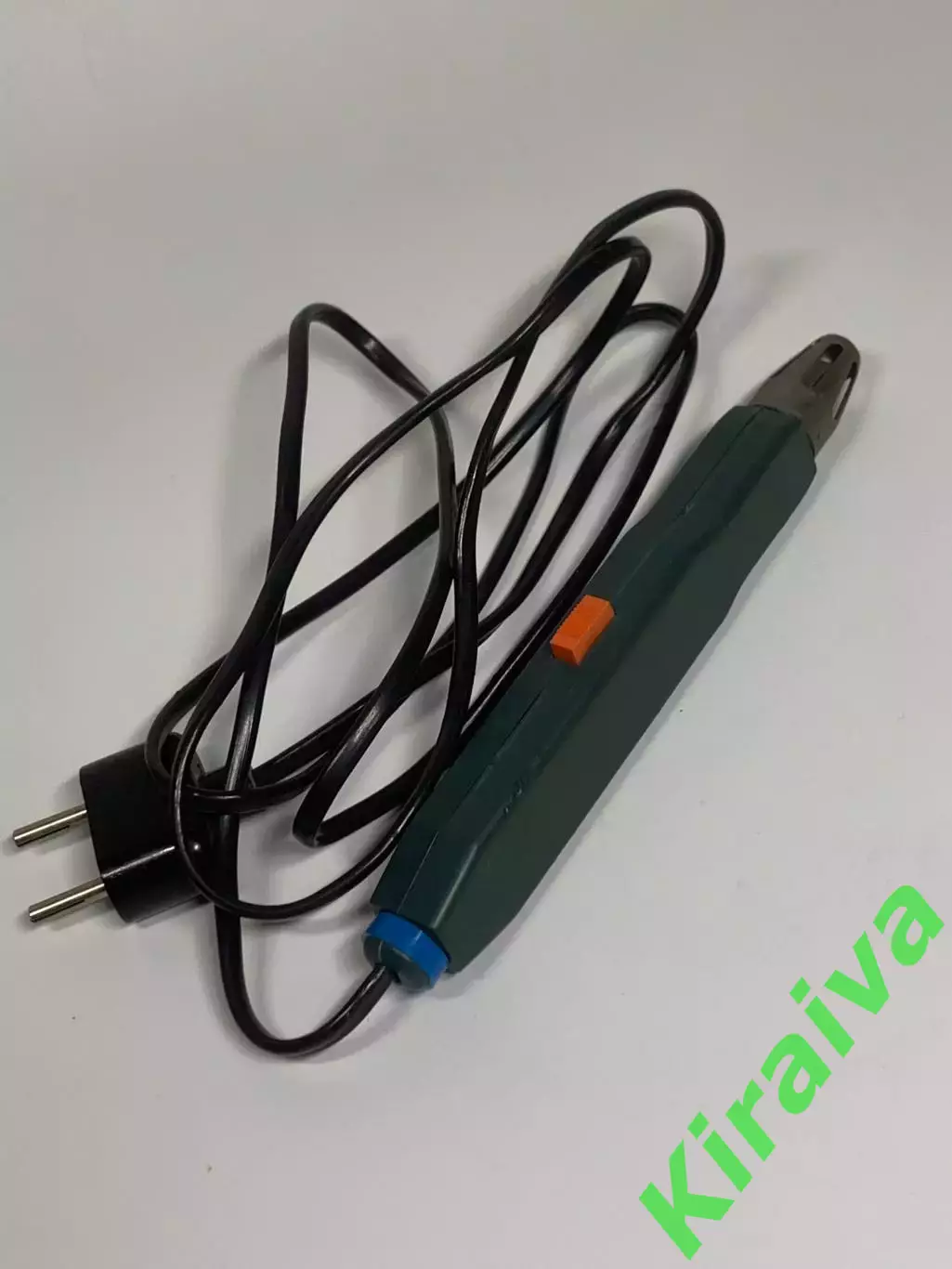 Электрозажигалка бытовая для газ плиты СССР 220V зелёная Н1010 Редкий пример 3