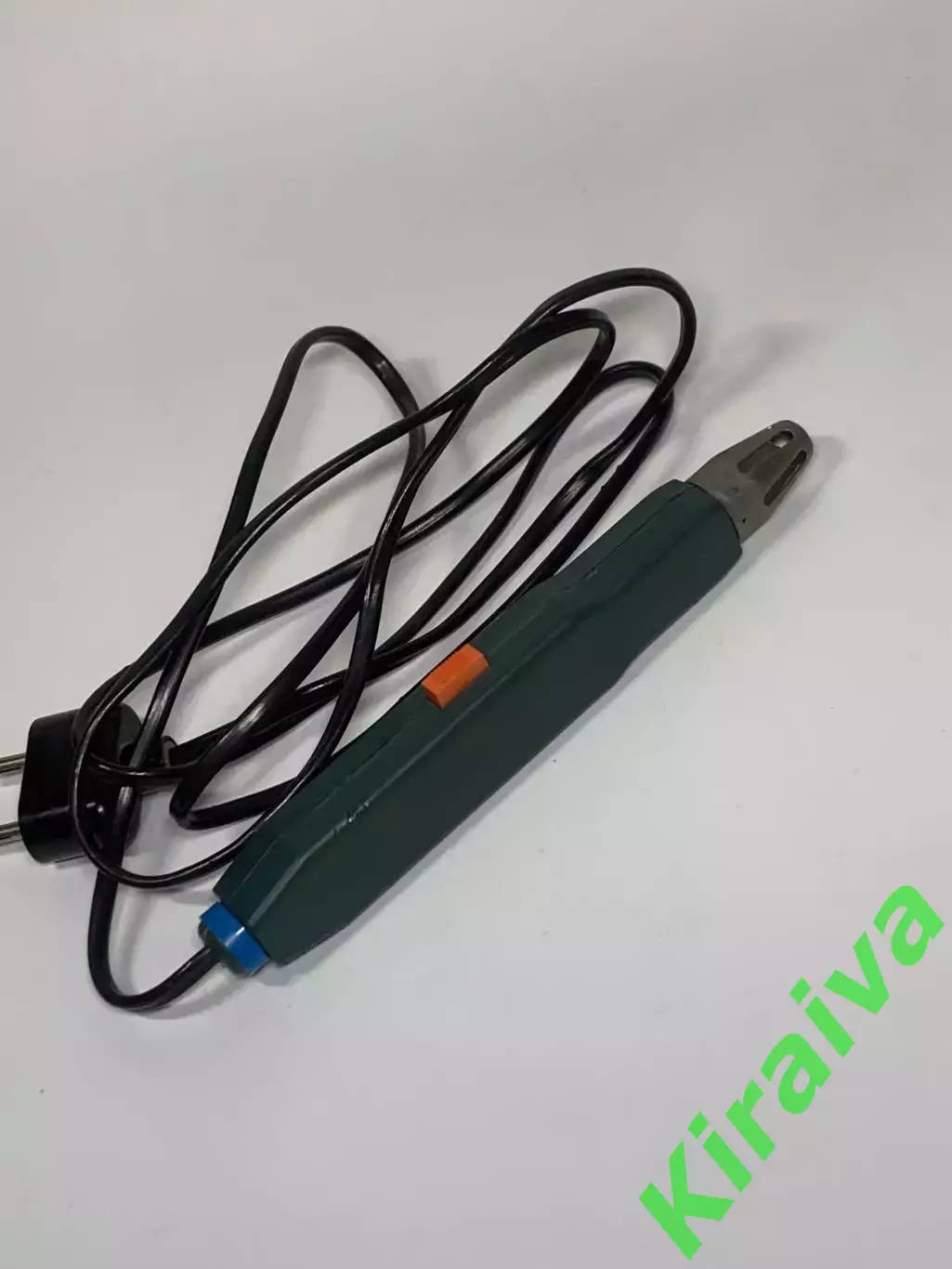 Электрозажигалка бытовая для газ плиты СССР 220V зелёная Н1010 Редкий пример 4