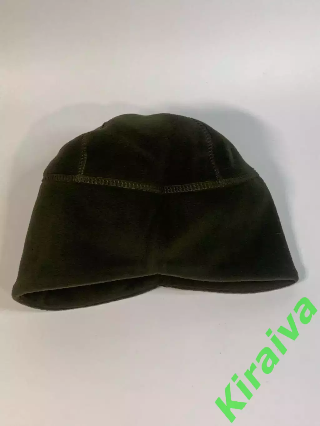 Шапка мужская флисовая подшлемник зеленая хаки Н2289 2