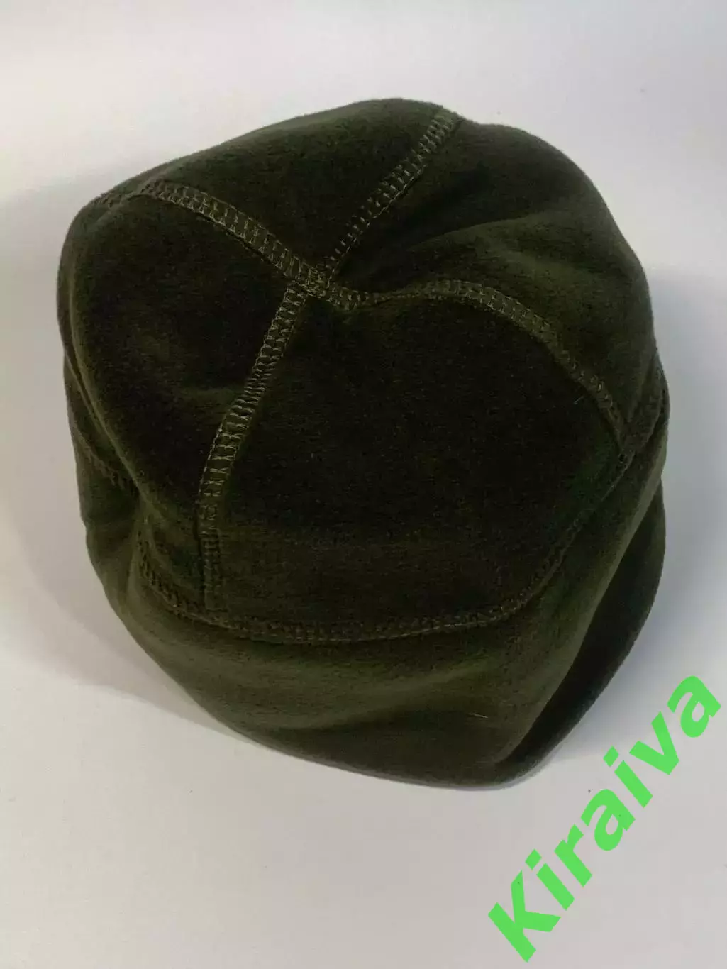 Шапка мужская флисовая подшлемник зеленая хаки Н2289 4