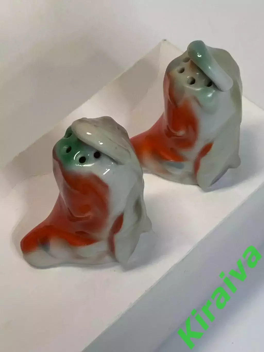 Набор для специй фарфоровый ретро “Перец” солонка и перечница винтаж Н4533,2 4