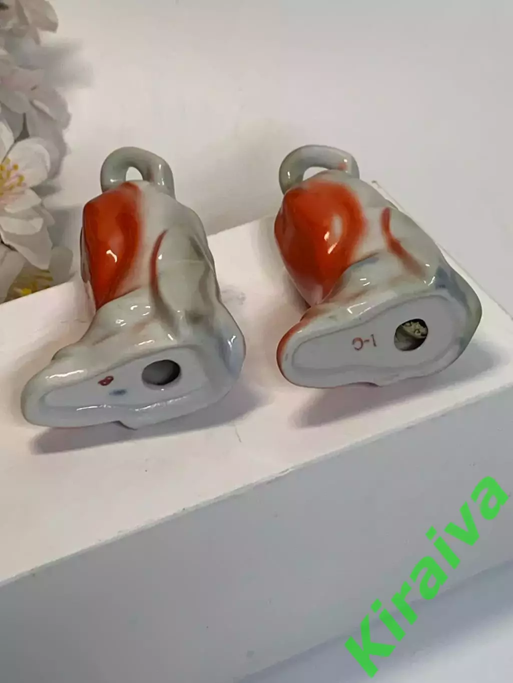 Набор для специй фарфоровый ретро “Перец” солонка и перечница винтаж Н4533,2 5