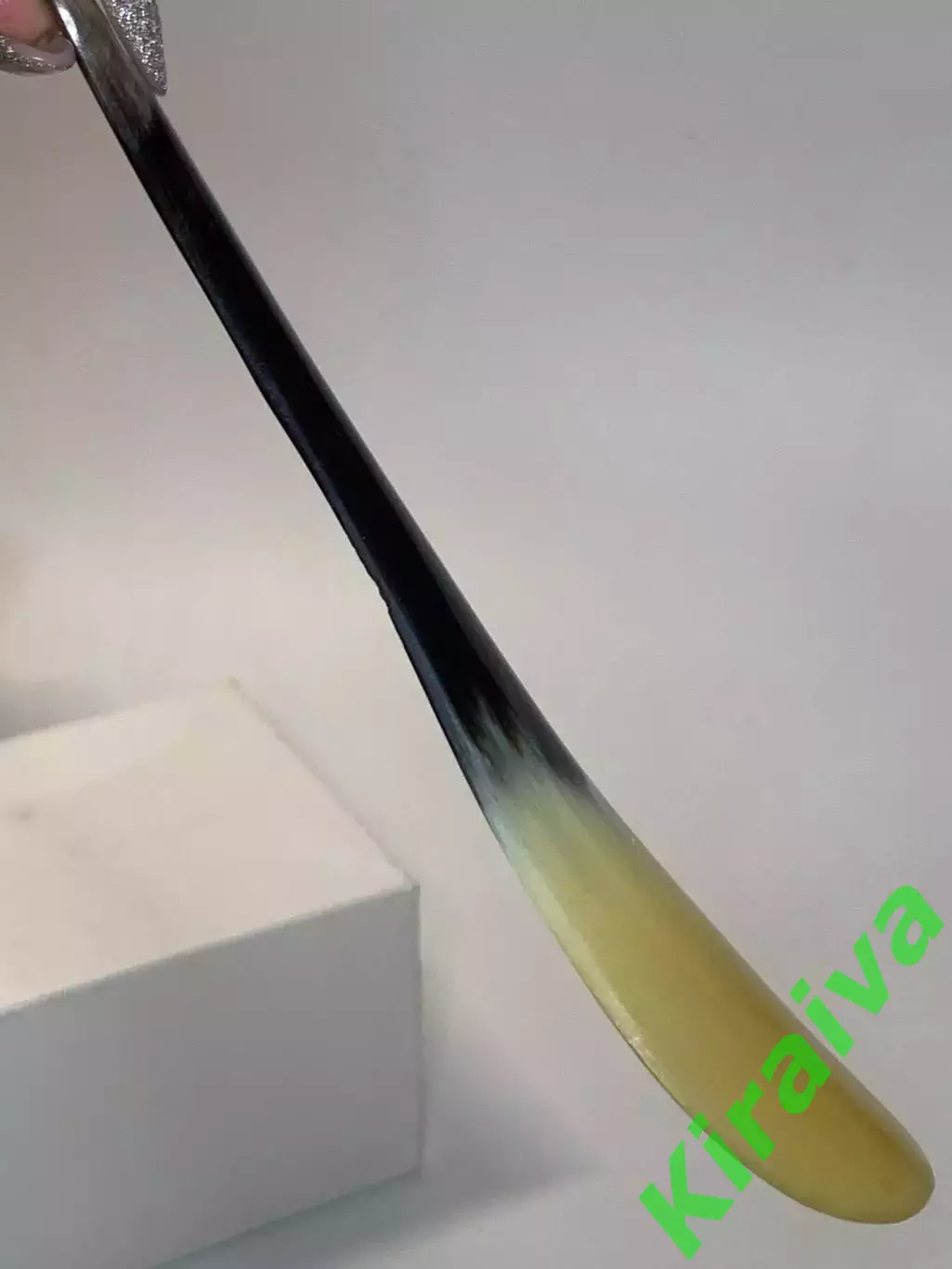 Рожок, ложка для обуви роговая СССР 14,8 см натуральный рог винтаж Н2292 5