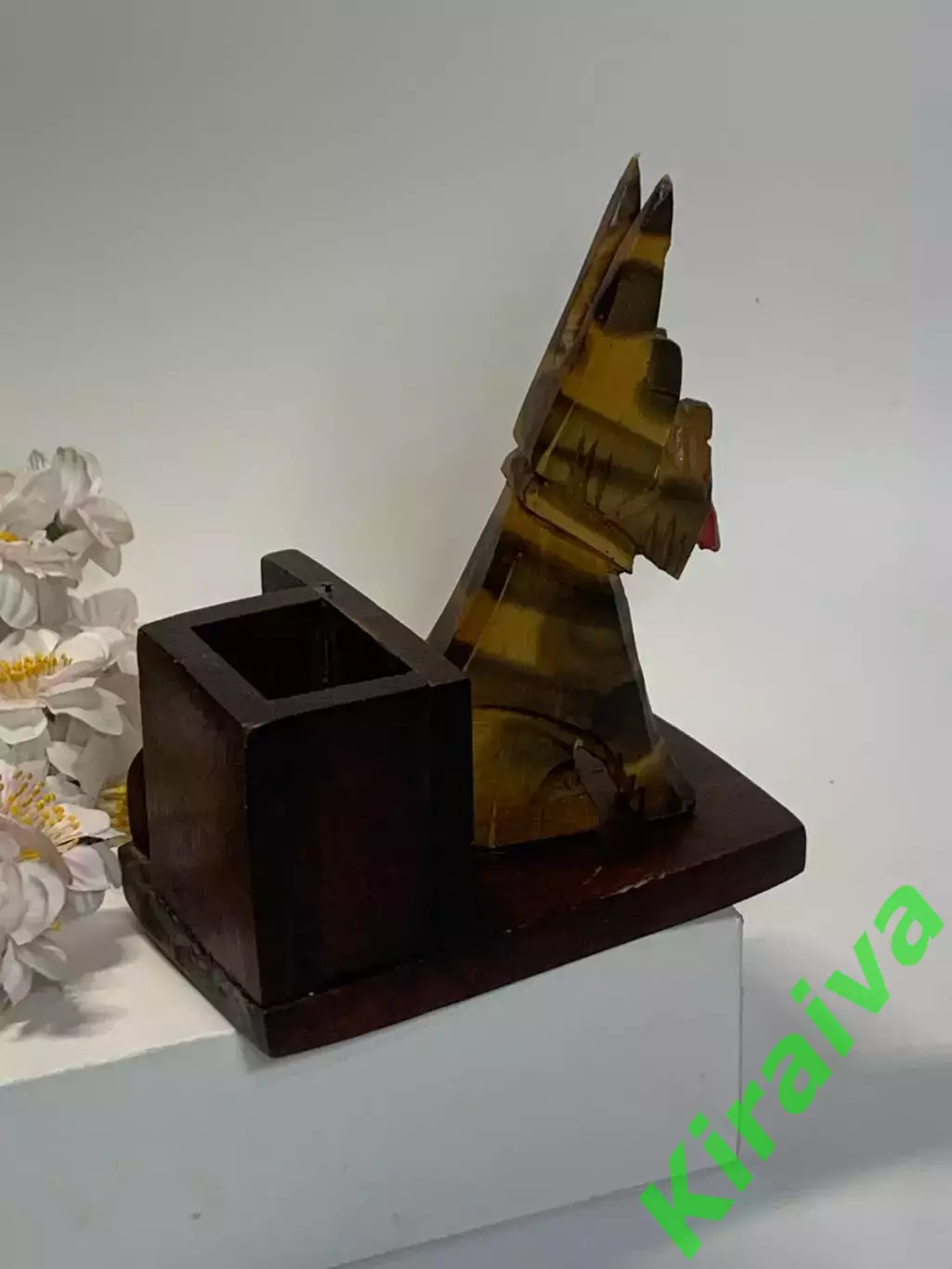 80-е Подставка деревянная собака ретро ручная работа сувенир Н2293 4