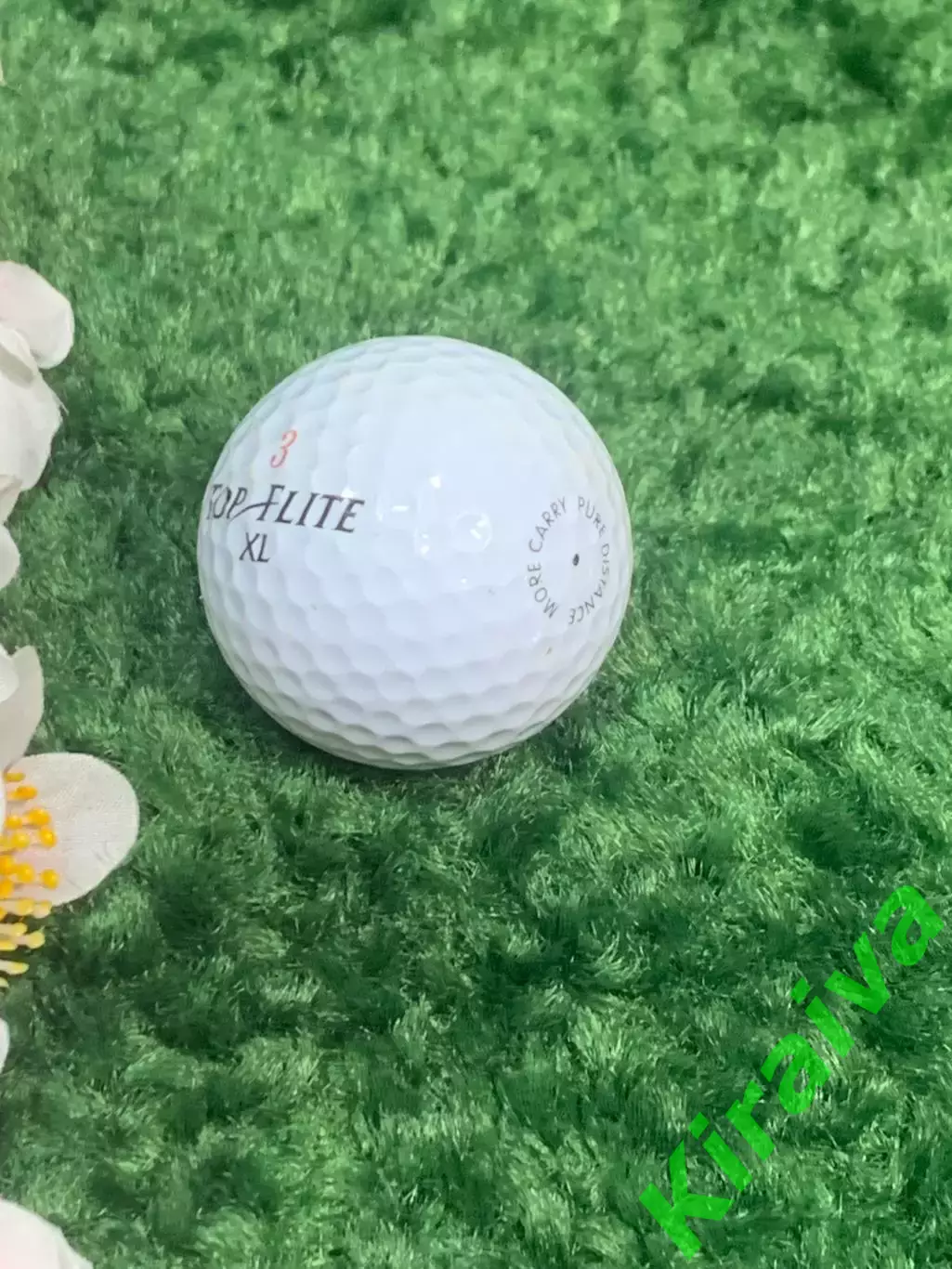 Мяч для гольфа Top-Flite Distance 3 XL, белый, для тренировок и игры Н2122,1 2