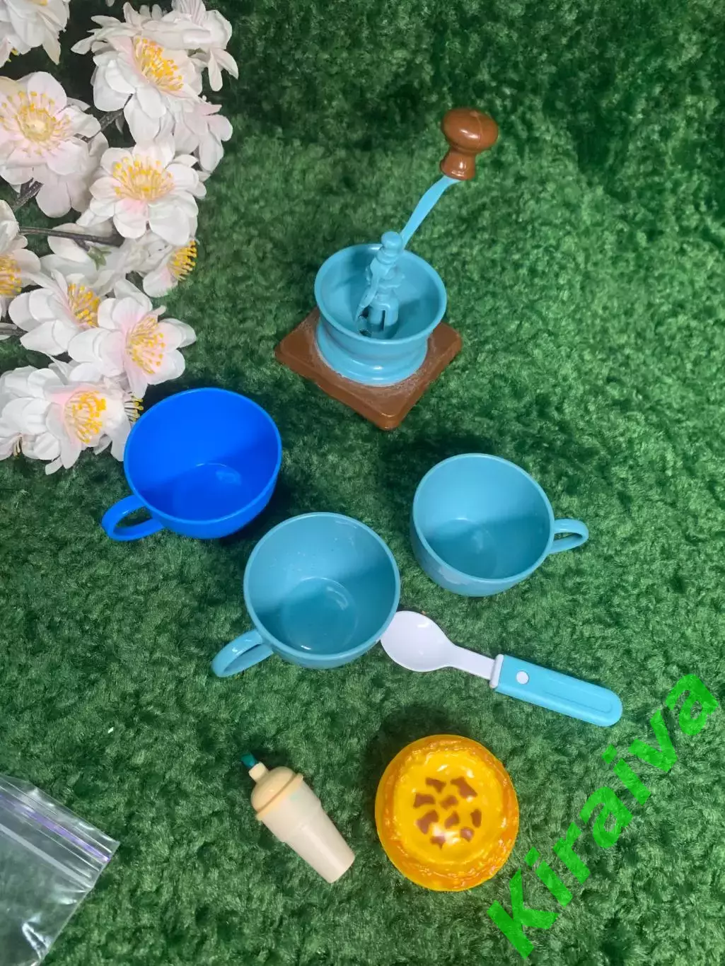 Игровой набор посуды детский — чашечки, мельничка, пирог, аксессуары Н2299 1