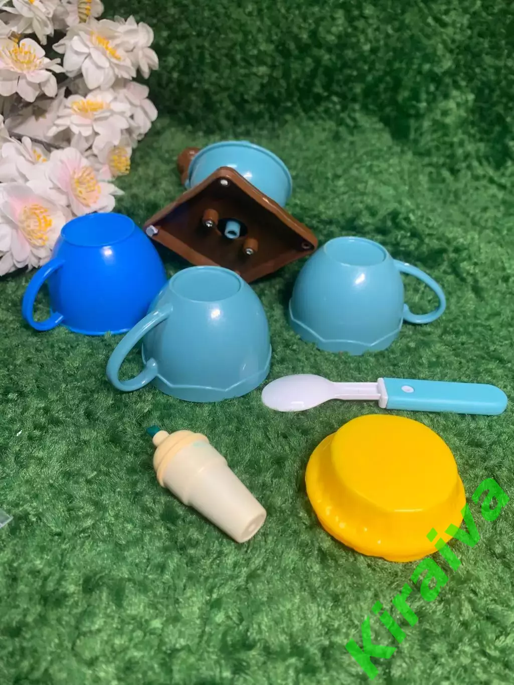 Игровой набор посуды детский — чашечки, мельничка, пирог, аксессуары Н2299 3