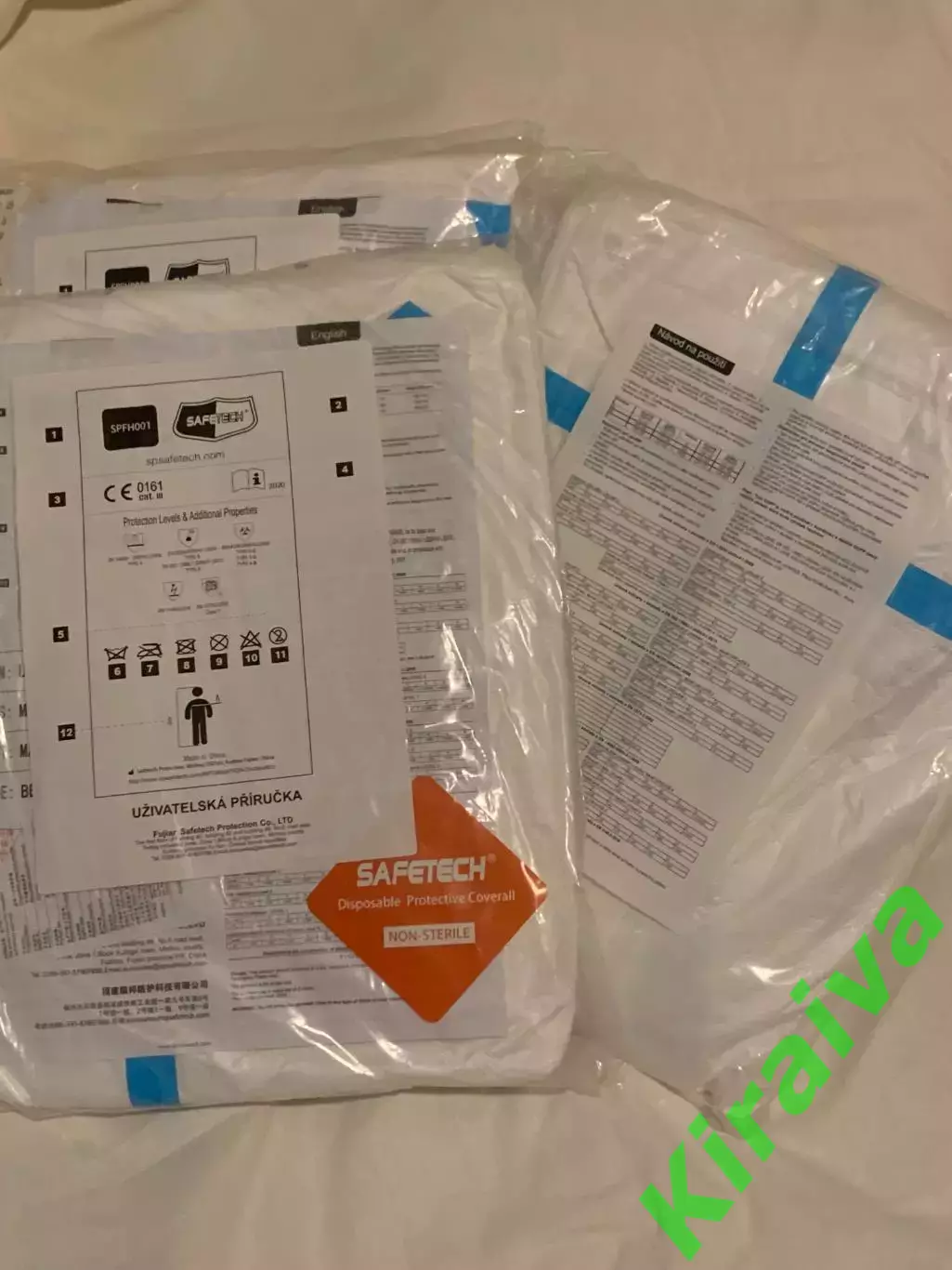 Комбинезон защитный одноразовый ламинированный Safetech 4B/5B/6B, размер XL Н82 4