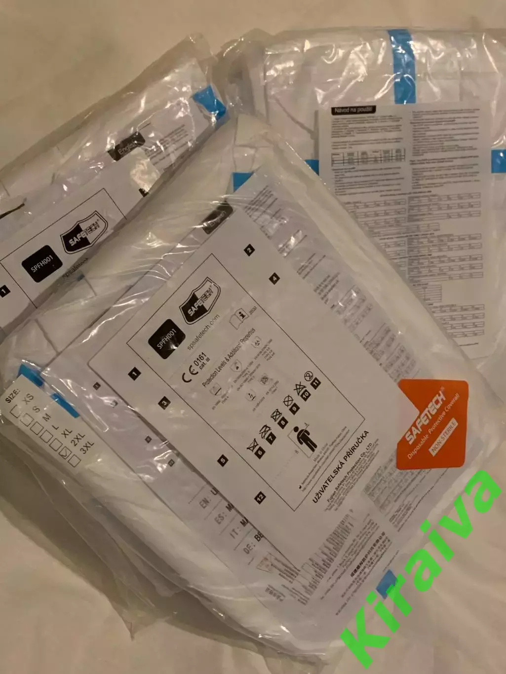 Комбинезон защитный одноразовый ламинированный Safetech 4B/5B/6B, размер XL Н82 5