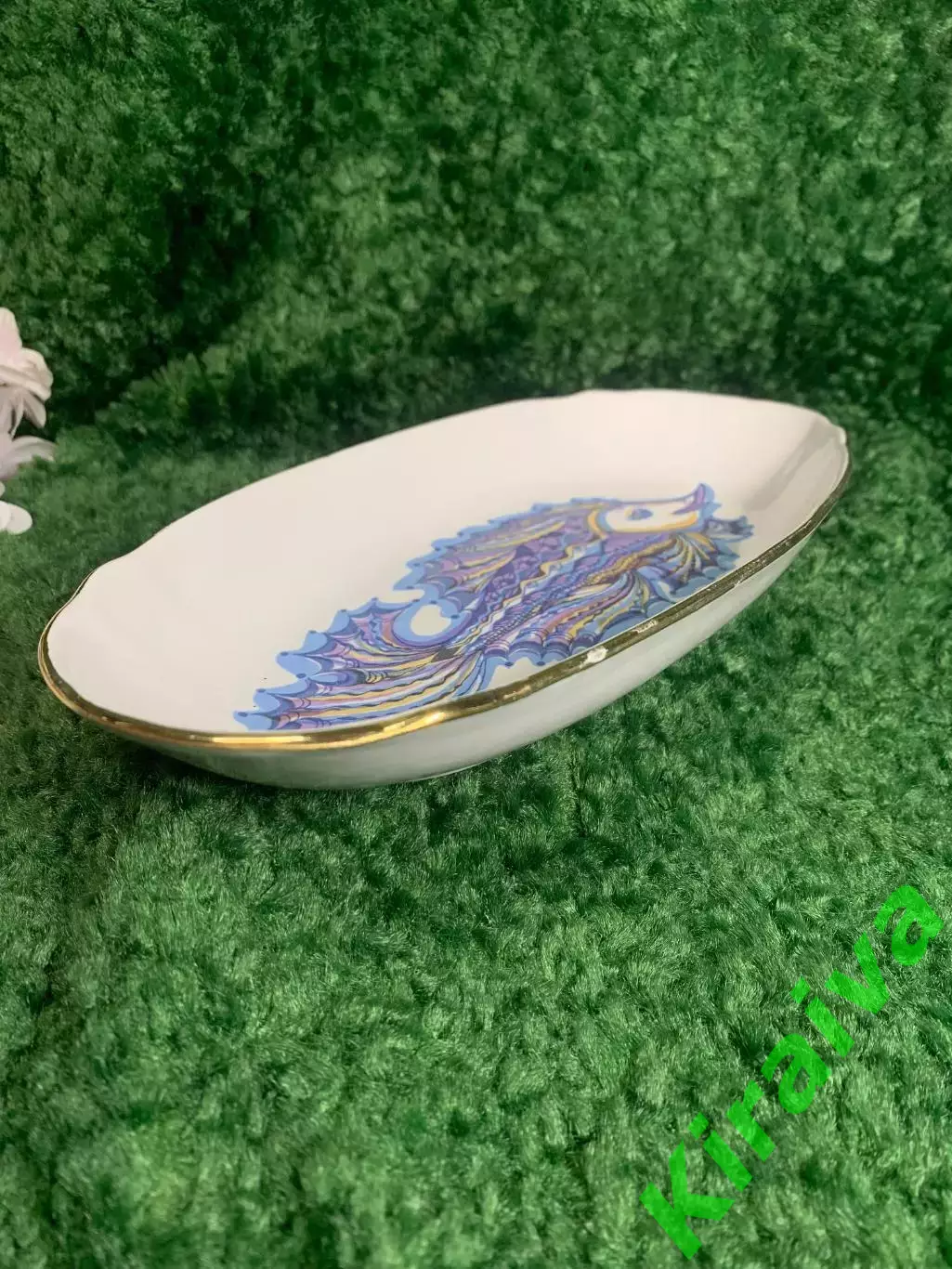 Тарелка овальная Рыба Барановский ФЗ, фарфоровое, глубокое, 26?12,5 см Н2323 1