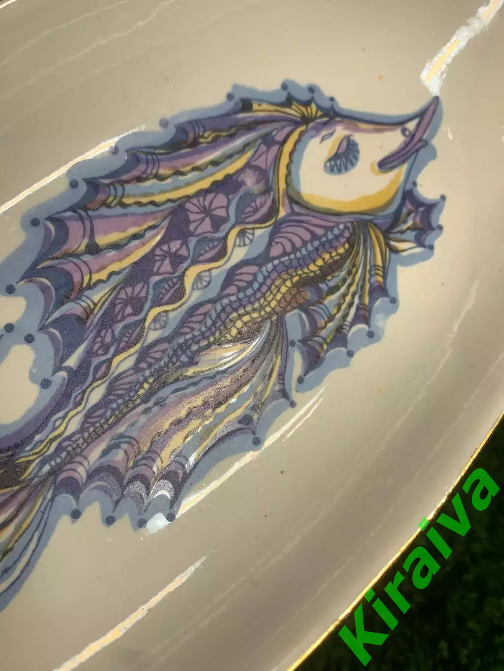 Тарелка овальная Рыба Барановский ФЗ, фарфоровое, глубокое, 26?12,5 см Н2323 2